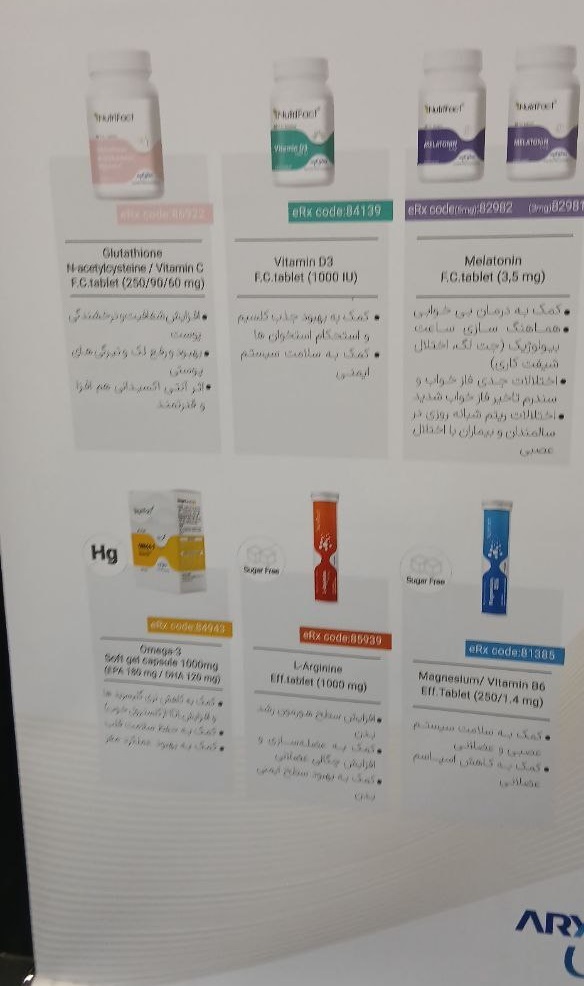 داروهای تولید شده در شرکت آریا دارو در مرحله نخست بهره برداری