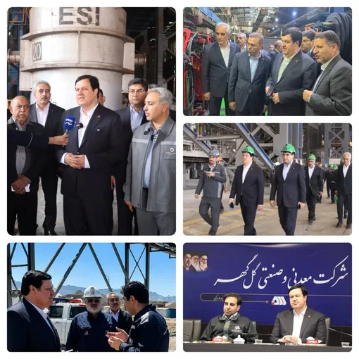 بازدید مدیرعامل بانک ملت از لاستیک بارز و فولاد بوتیا در کرمان، گهر انرژی، جهان فولاد و گل گهر در سیرجان